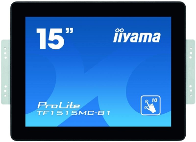 iiyama ProLite TF1515MC-B1 touch screen-monitor 38,1 cm (15\") 1024 x 768 Pixels Zwart Multi-touch