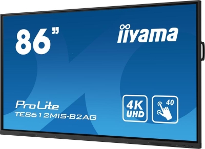 iiyama PROLITE Digitaal A-kaart 2,18 m (86\") LED Wifi 400 cd/m² 4K Ultra HD Zwart Touchscreen Type processor Android 24/7