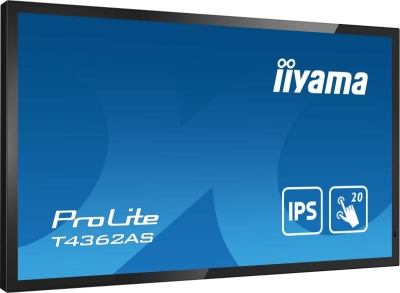 iiyama T4362AS-B1 beeldkrant Interactief flatscreen 108 cm (42.5\") IPS 500 cd/m² 4K Ultra HD Zwart Touchscreen Type processor An