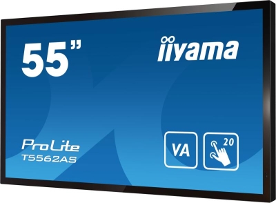 iiyama T5562AS-B1 beeldkrant Interactief flatscreen 138,7 cm (54.6\") VA 500 cd/m² 4K Ultra HD Zwart Touchscreen Type processor A
