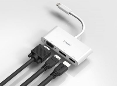 3-in-1 USB-C to HDMI/VGA/DP adpater