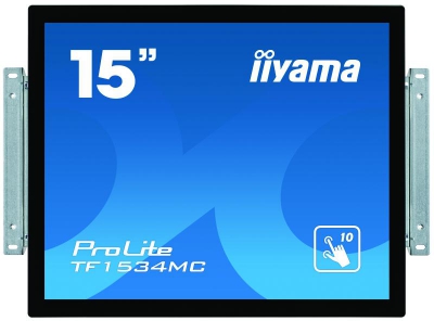 iiyama ProLite TF1534MC-B6X touch screen-monitor 38,1 cm (15\") 1024 x 768 Pixels Zwart Multi-touch Multi-gebruiker