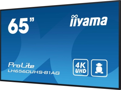 iiyama PROLITE Digitaal A-kaart 165,1 cm (65\") LED Wifi 500 cd/m² 4K Ultra HD Zwart Type processor Android 11 24/7
