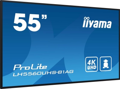 iiyama PROLITE Digitaal A-kaart 139,7 cm (55\") LED Wifi 500 cd/m² 4K Ultra HD Zwart Type processor Android 11 24/7