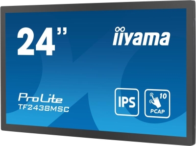 iiyama PROLITE Digitaal A-kaart 61 cm (24\") LED 600 cd/m² Full HD Zwart Touchscreen