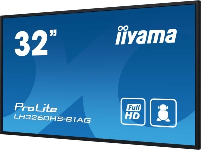 iiyama PROLITE Digitaal A-kaart 80 cm (31.5\") LED Wifi 500 cd/m² Full HD Zwart Type processor Android 11 24/7